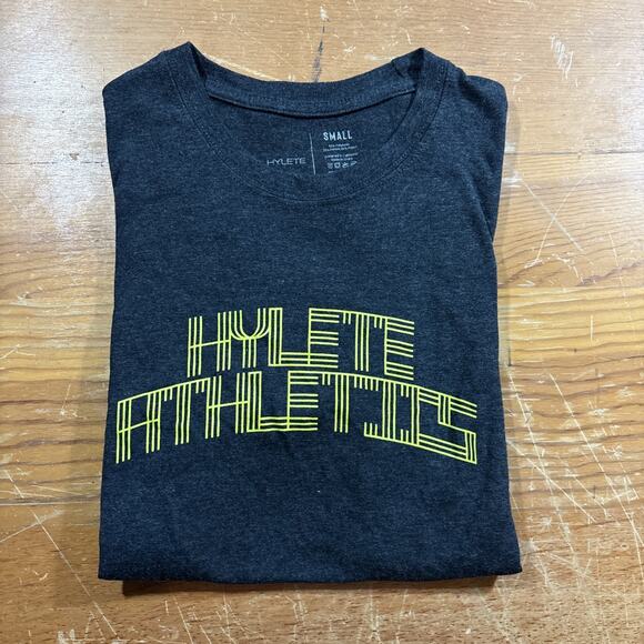 Hylete Athletics T-Shirt Mens Small Black Graphic Tee Performance Training Shirt - Picture 3 of 3